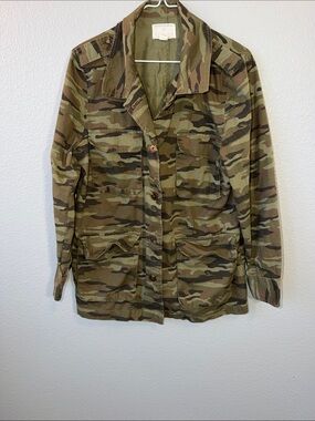Caslon Camouflage Utility Jacket - Women